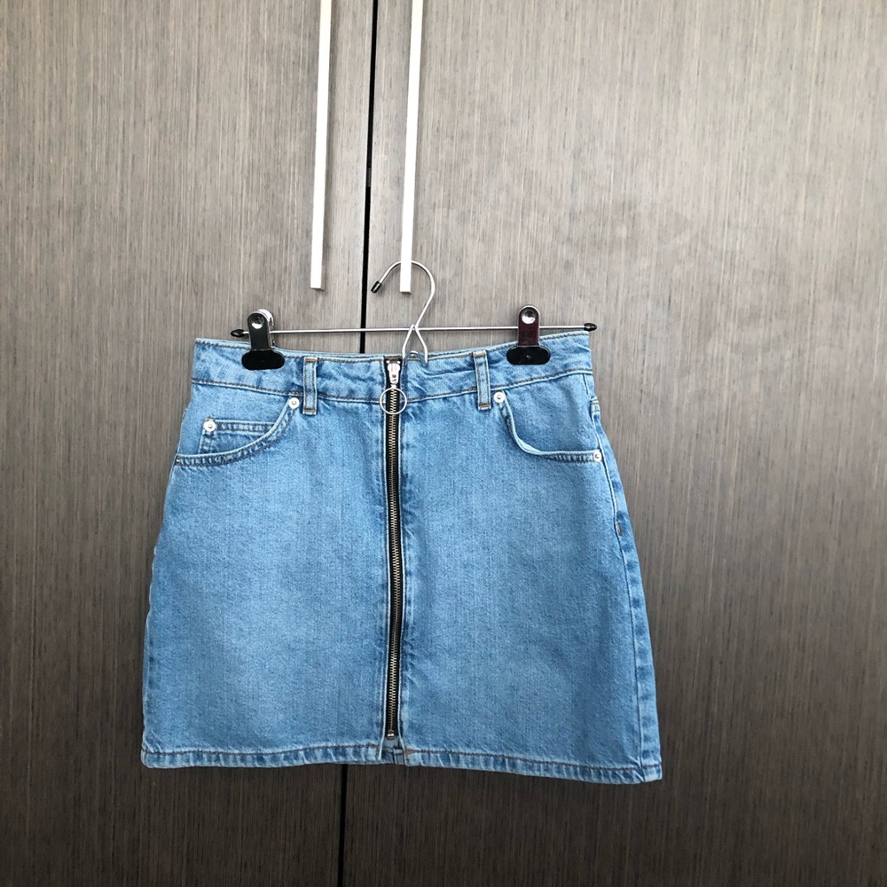 Topshop jean skirt